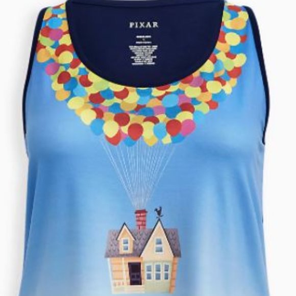 Torrid Disney Pixar UP Balloons Tank NWT 6 6x - Picture 3 of 6